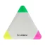 Marker triunghiular cu 3 culori, 2401E18062, Everestus, 80x80x12 mm, Plastic, Alb