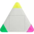 Marker triunghiular cu 3 culori, 2401E18062, Everestus, 80x80x12 mm, Plastic, Alb