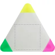   Marker triunghiular cu 3 culori, 2401E18062, Everestus, 80x80x12 mm, Plastic, Alb