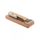 Tirbuson si desfacator de bere, 2401E17969, Everestus, 135x40x13 mm, Otel, Bambus, Natur