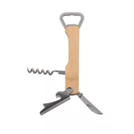   Tirbuson si desfacator de bere, 2401E17969, Everestus, 135x40x13 mm, Otel, Bambus, Natur