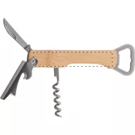   Tirbuson si desfacator de bere, 2401E17969, Everestus, 135x40x13 mm, Otel, Bambus, Natur