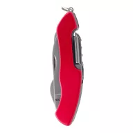   Briceag de buzunar multifunctional 12 functii, 2402E18974, Everestus, 30x101x15 mm, Otel, Aluminiu, Rosu