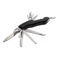   Briceag de buzunar multifunctional 12 functii, 2402E18972, Everestus, 30x101x15 mm, Otel, Aluminiu, Negru