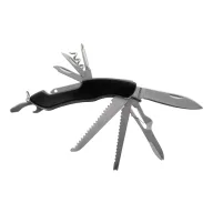  Briceag de buzunar multifunctional 12 functii, 2402E18972, Everestus, 30x101x15 mm, Otel, Aluminiu, Negru