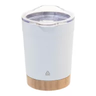   Cana termos 300 ml, 2402E18559, Everestus, ø86x116 mm, Otel, Bambus, Alb