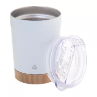   Cana termos 300 ml, 2402E18559, Everestus, ø86x116 mm, Otel, Bambus, Alb