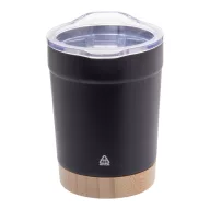   Cana termos 300 ml, 2402E18556, Everestus, ø86x116 mm, Otel, Bambus, Negru