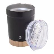  Cana termos 300 ml, 2402E18556, Everestus, ø86x116 mm, Otel, Bambus, Negru