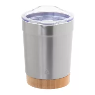  Cana termos 300 ml, 2402E18558, Everestus, ø86x116 mm, Otel, Bambus, Argintiu