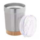 Cana termos 300 ml, 2402E18558, Everestus, ø86x116 mm, Otel, Bambus, Argintiu