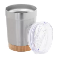   Cana termos 300 ml, 2402E18558, Everestus, ø86x116 mm, Otel, Bambus, Argintiu