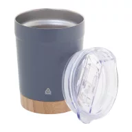   Cana termos 300 ml, 2402E18557, Everestus, ø86x116 mm, Otel, Bambus, Gri inchis