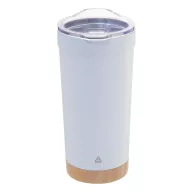   Cana termos 600 ml, 2402E18563, Everestus, ø87x180 mm, Otel, Bambus, Alb