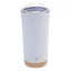 Cana termos 600 ml, 2402E18563, Everestus, ø87x180 mm, Otel, Bambus, Alb
