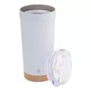 Cana termos 600 ml, 2402E18563, Everestus, ø87x180 mm, Otel, Bambus, Alb