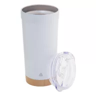   Cana termos 600 ml, 2402E18563, Everestus, ø87x180 mm, Otel, Bambus, Alb