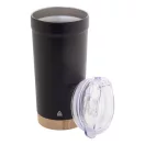 Cana termos 600 ml, 2402E18560, Everestus, ø87x180 mm, Otel, Bambus, Negru