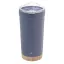 Cana termos 600 ml, 2402E18561, Everestus, ø87x180 mm, Otel, Bambus, Gri inchis