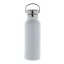 Termos 500 ml, 2402E18581, Everestus, ø70x220 mm, Otel, Bambus, Alb