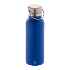   Termos 500 ml, 2402E18576, Everestus, ø70x220 mm, Otel, Bambus, Albastru