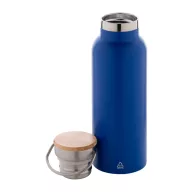   Termos 500 ml, 2402E18576, Everestus, ø70x220 mm, Otel, Bambus, Albastru