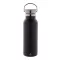 Termos 500 ml, 2402E18575, Everestus, ø70x220 mm, Otel, Bambus, Negru