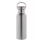 Termos 500 ml, 2402E18580, Everestus, ø70x220 mm, Otel, Bambus, Argintiu