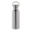 Termos 500 ml, 2402E18580, Everestus, ø70x220 mm, Otel, Bambus, Argintiu