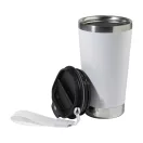 Cana termos 430 ml, Everestus, 2601E15149, Otel, Polipropilena, Alb