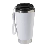   Cana termos 430 ml, Everestus, 2601E15149, Otel, Polipropilena, Alb
