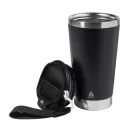 Cana termos 430 ml, Everestus, 2601E15148, Otel, Polipropilena, Negru