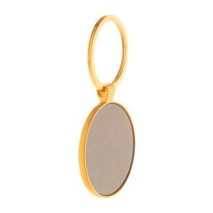   Breloc rotund, 2410E23347, Everestus, 40 x 72 x 3 mm, Metal, Auriu