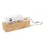 Breloc antistres, 2502E15191, Everestus, 54 x 25 x 31 mm, Bambus, ABS, Alb