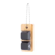  Breloc antistres, 2502E15190, Everestus, 54 x 25 x 31 mm, Bambus, ABS, Negru