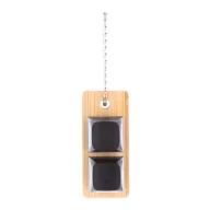   Breloc antistres, 2502E15190, Everestus, 54 x 25 x 31 mm, Bambus, ABS, Negru