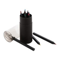   Set 12 creioane, 2502E14410, Everestus, ⌀35 x 103 mm, Lemn, Negru