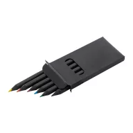   Set 6 creioane, 2502E14403, Everestus, 45 x 90 x 9 mm, Lemn, Negru