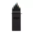 Set 6 creioane, 2502E14403, Everestus, 45 x 90 x 9 mm, Lemn, Negru