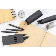   Set 6 creioane, 2502E14403, Everestus, 45 x 90 x 9 mm, Lemn, Negru
