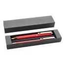 Set 2 instrumente de scris, 2509E17889, Everestus, 170x40x20 mm, Aluminiu, Rosu