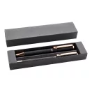 Set 2 instrumente de scris, 2509E17886, Everestus, 170x40x20 mm, Aluminiu, Negru