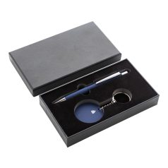  Set instrumente de scris, 2502E15863, Everestus, 95 x 170 x 28 mm, Aluminiu, Albastru dark