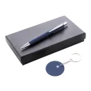 Set instrumente de scris, 2502E15863, Everestus, 95 x 170 x 28 mm, Aluminiu, Albastru dark
