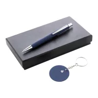   Set instrumente de scris, 2502E15863, Everestus, 95 x 170 x 28 mm, Aluminiu, Albastru dark