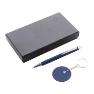   Set instrumente de scris, 2502E15863, Everestus, 95 x 170 x 28 mm, Aluminiu, Albastru dark