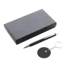 Set instrumente de scris, 2502E15862, Everestus, 95 x 170 x 28 mm, Aluminiu, Negru