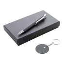Set instrumente de scris, 2502E15864, Everestus, 95 x 170 x 28 mm, Aluminiu, Gri dark