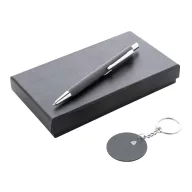   Set instrumente de scris, 2502E15864, Everestus, 95 x 170 x 28 mm, Aluminiu, Gri dark