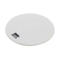   Coaster rotund, 2502E16415, Everestus, ⌀100 x 2 mm, PET, Alb